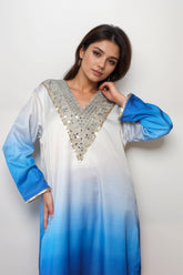 Powder Blue Bliss Satin Value Added Kurta Set